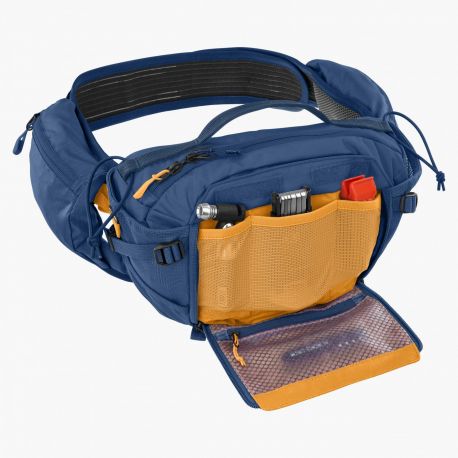 Marsupio Evoc Hip Pack Pro 3L + Sacca Idrica da 1.5L Denim